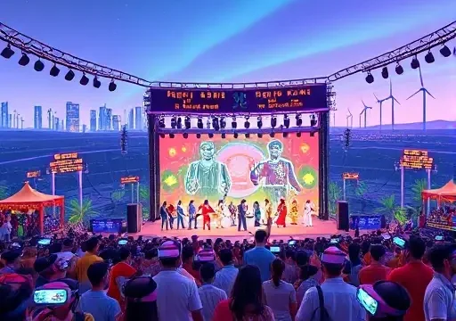 Транснациональные культурные фестивали с виртуальной реальностью и AI